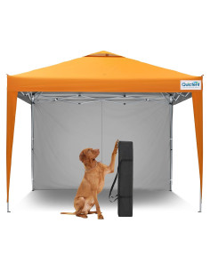 Carpa Plegable Quictent 10x10m Naranja Impermeable