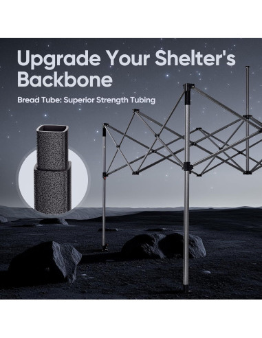 Carpa Plegable Quictent 10x10 Rosa Alta Resistencia 600D