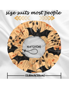 Gorro de Ducha Impermeable Reutilizable Cabreche 2 Pcs Ajustable 2