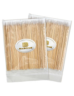 200 Hisopos de Algodón Punta Fina DZ5300 para Maquillaje