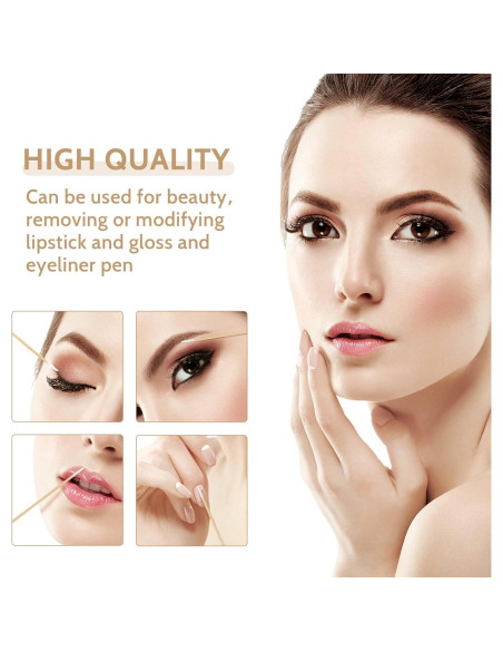 200 Hisopos de Algodón Punta Fina DZ5300 para Maquillaje