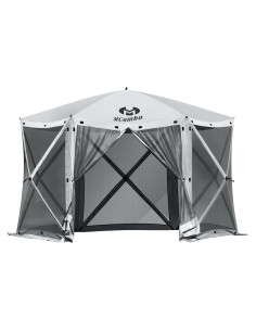 Carpa Gazebo Plegable MCombo 13x13ft Gris Plateado