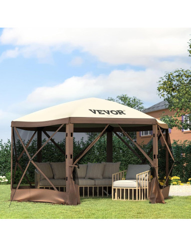 Carpa Plegable VEVOR 3x3m con Mosquitera y Paneles de Viento