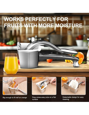 Exprimidor de Cítricos Manual TaiPal 550ml Acero Inoxidable