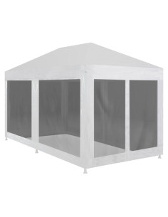 Carpa de Fiesta YELWHI 6m x 3m con Paredes de Malla