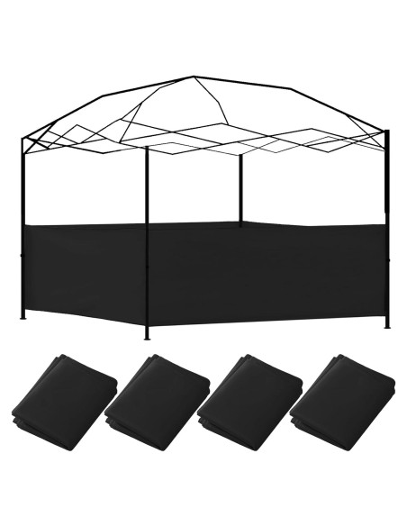4 Paredes Laterales de Carpa Vincreem 2.96x0.95m Impermeables