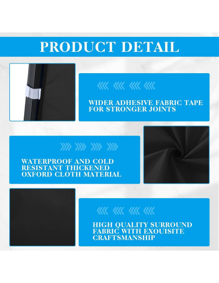 4 Paredes Laterales de Carpa Vincreem 2.96x0.95m Impermeables