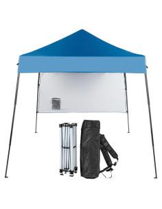 Carpa Plegable VINGLI 1.83x1.83m Azul con Panel Lateral