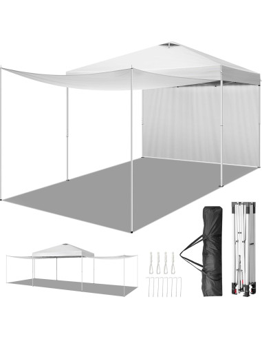 Carpa Plegable Bonnlo 3.05m x 3.05m Impermeable con 2 Paredes