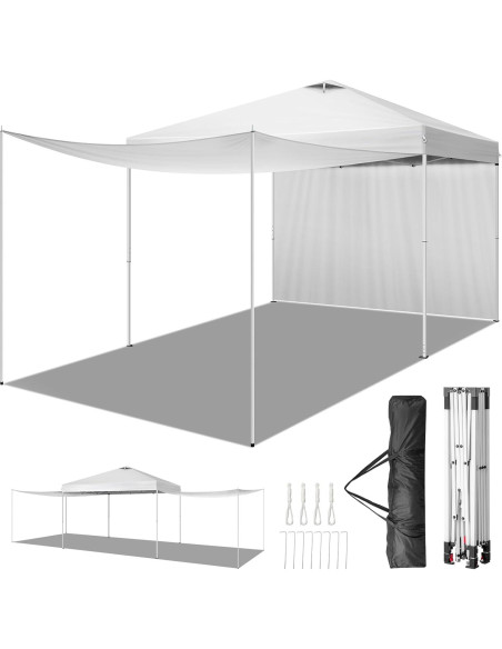 Carpa Plegable Bonnlo 3.05m x 3.05m Impermeable con 2 Paredes