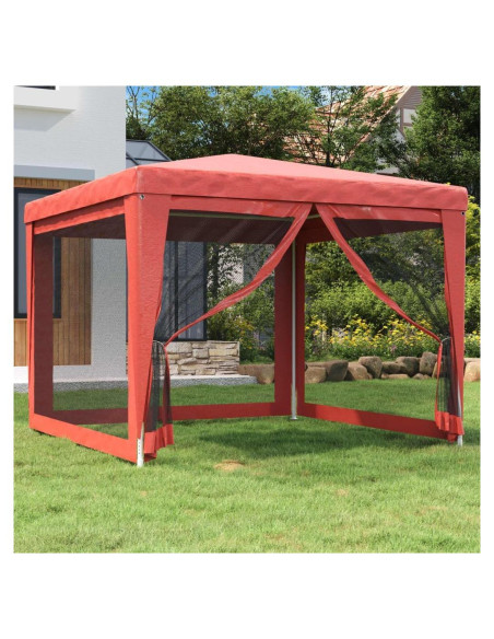 Carpa de Fiesta 2.99m x 2.99m EVERSTRO con Paredes de Malla