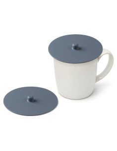 Carrotez 2 Tapas de Silicona Reutilizables para Tazas - Azul
