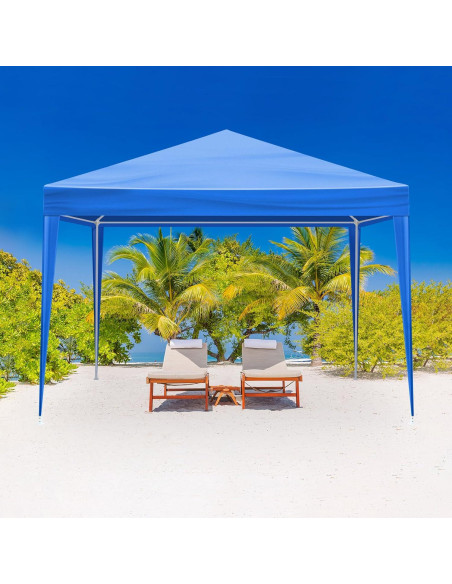 Carpa de Fiesta 3.05x3.05m ANTSKU Azul con 4 Paredes