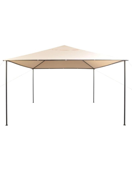 Gazebo ANYCHOLE 400x400 cm Beige Estructura Acero Resistente