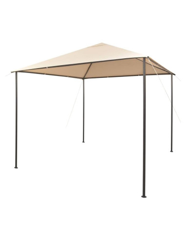Gazebo Pabellón MINERWALL 3x3m Beige Resistente al Agua