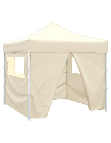 Carpa Plegable QINXIXINAIXI 3x3m Color Crema con 4 Paredes