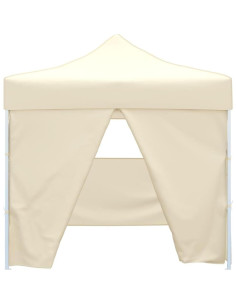 Carpa Plegable QINXIXINAIXI 3x3m Color Crema con 4 Paredes 2