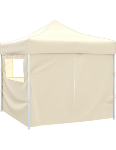 Carpa Plegable QINXIXINAIXI 3x3m Color Crema con 4 Paredes