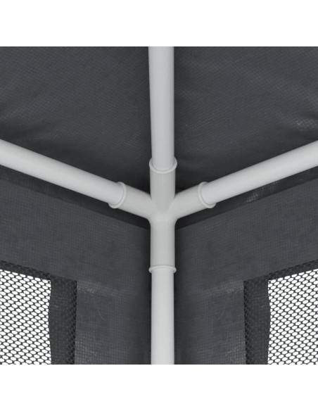Carpa de Fiesta GROSERY 3x3m con 4 Paredes de Malla Antracita