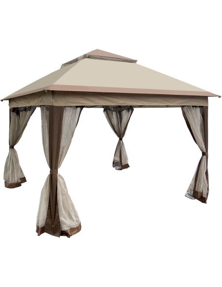 Gazebo Pop Up Genérico 3.35x3.35m Impermeable con Red