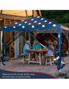 Carpa Plegable Tangkula 10x10 Pies con Malla y Altura Ajustable 2