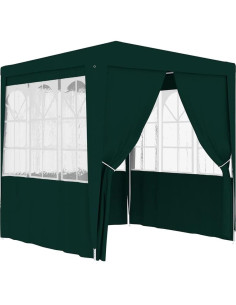 Carpa Profesional para Fiestas ANYCHOLE 2x2m Verde con Paredes 2