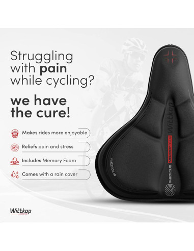 Funda de Asiento de Bicicleta Wittkop Ciudad Espuma de Memoria