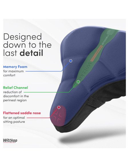 Funda de Asiento de Bicicleta Wittkop Ciudad Espuma de Memoria