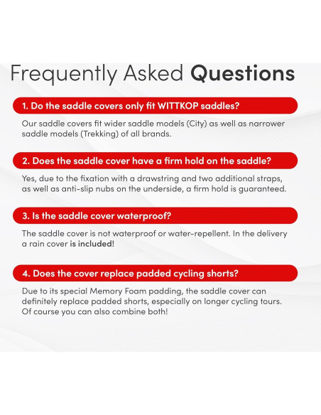 Funda de Asiento de Bicicleta Wittkop Ciudad Espuma de Memoria