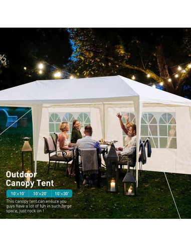 Carpa de Fiesta 3x6 m ANTSKU con 4 Paredes Removibles