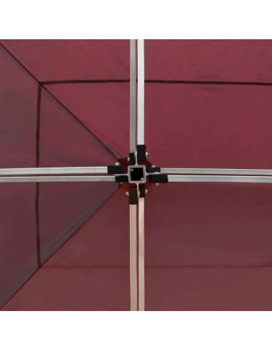 Carpa de Fiesta Plegable KCCKOM 5.8x3m Rojo Vino con Paneles