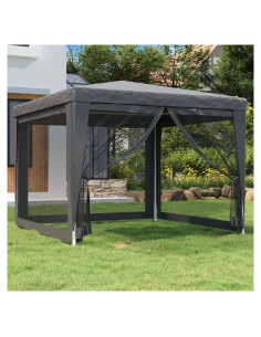 Carpa de Fiesta 3x3m EVERSTRO con 4 Paredes de Malla