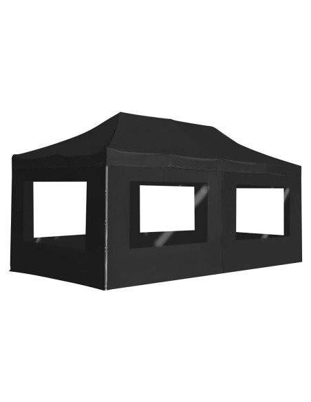 Carpa de Fiesta Plegable KCCLVER 5.7x3m Antracita UV