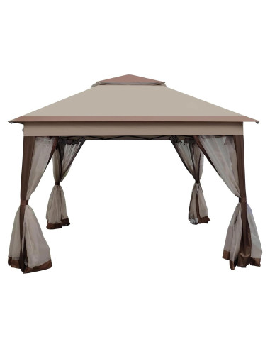 Carpa Gazebo Plegable Leoglint 3x3m con Red Desmontable
