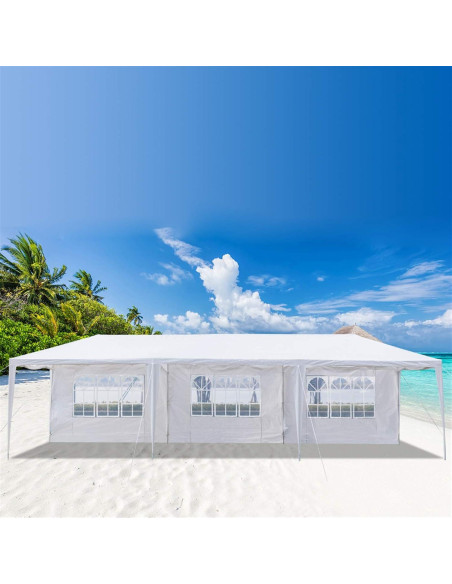 Toldo Gazebo 3x9m ROXTAK con 5 Paredes Laterales Desmontables