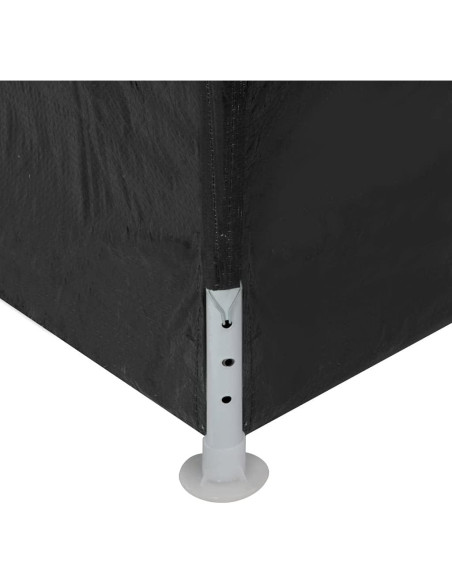 Carpa de Fiesta 3x3m Antracita MINERWALL Resistente UV