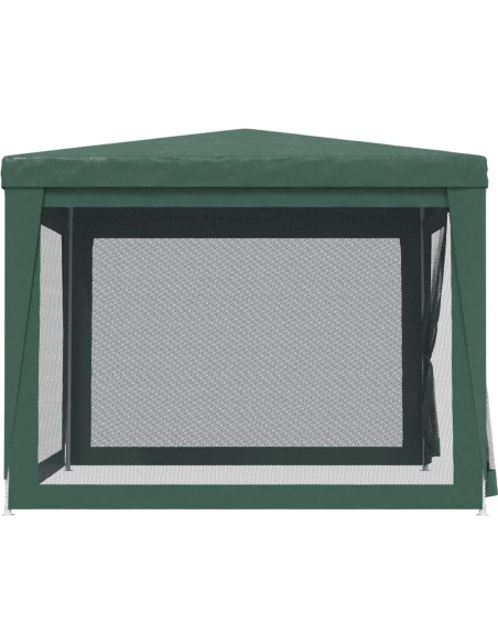 Carpa de Fiesta MINERWALL 3x3m con 4 Paredes de Malla Verde