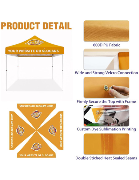 Carpa Publicitaria Personalizada EAGLE PEAK 3x3m con Logo