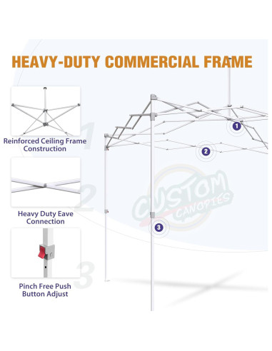 Carpa Publicitaria Personalizada EAGLE PEAK 3x3m con Logo