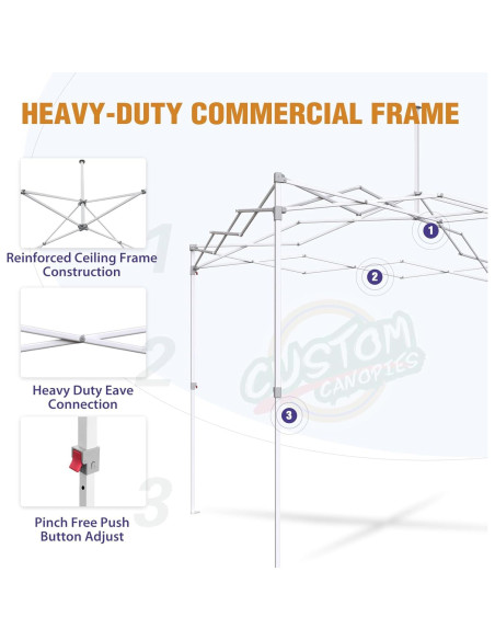 Carpa Publicitaria Personalizada EAGLE PEAK 3x3m con Logo