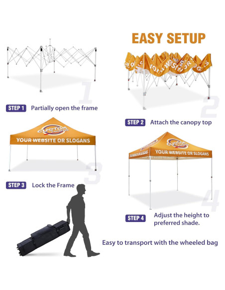 Carpa Publicitaria Personalizada EAGLE PEAK 3x3m con Logo