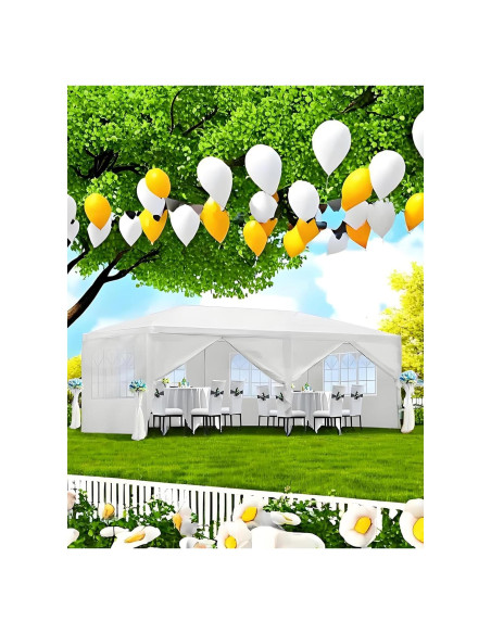 Carpa para Fiestas KUIKUI 3x6m con 6 Paredes Laterales