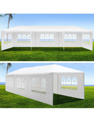 Carpa de Fiesta 3.05x9.14m F Fellie Cover Impermeable 8 Paredes