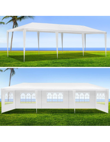 Carpa de Fiesta 3.05x9.14m F Fellie Cover Impermeable 8 Paredes