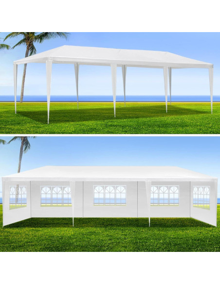 Carpa de Fiesta 3.05x9.14m F Fellie Cover Impermeable 8 Paredes