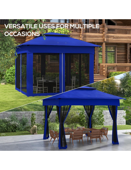 Carpa Plegable AnhuaUSA 3.25x3.25m para Patio Exterior