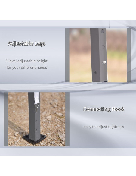 Carpa Plegable QiMaieeUSA 3.05m x 5.87m para Eventos