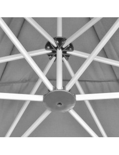 Marquesina Plegable Hexagonal KTHLBRH 3.6m x 3.1m Gris 2