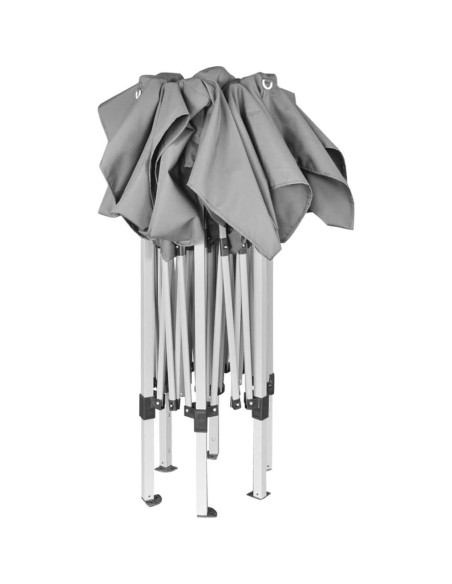 Marquesina Plegable Hexagonal KTHLBRH 3.6m x 3.1m Gris