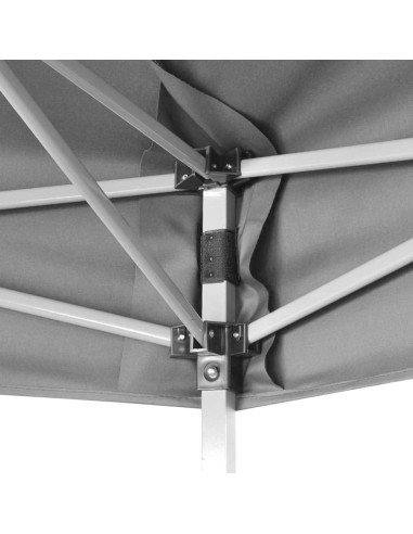 Marquesina Plegable Hexagonal KTHLBRH 3.6m x 3.1m Gris